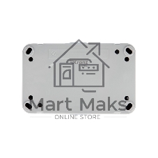 Блок горизонтальный 2 розетки Kranz Mini OG IP54 с заземлением, о/у, серый