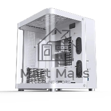 Компьютерный корпус без блока питания JONSBO TK-1, Mini-Tower, TG, no fan, 1xUSB-A 3.2 + 1xUSB-C 3.2, mATX, mITX White
