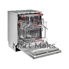 Встраиваемая посудомоечная машина Kuppersberg GHS 6036, High-Tech, 60 см, 16 комплектов, 3 корзины, 8 программ, отсрочка старта, автоматическое открывание двери, LED подсветка, сенсорное управление, луч на полу, половинная загрузка, UV-лампа, энергоэффективность А