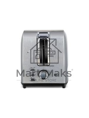 Тостер BQ T1009 Steel-Black, Мощность 800 Вт, 7 степеней поджаривания