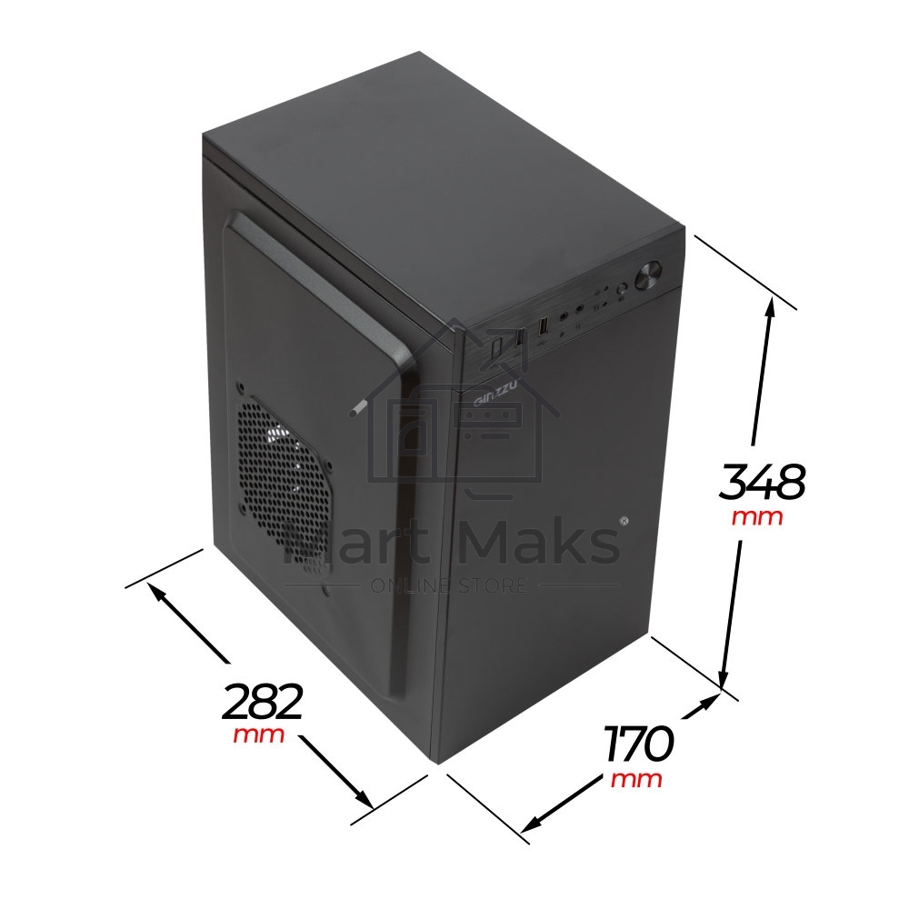 Компьютерный корпус Ginzzu B400 mATX