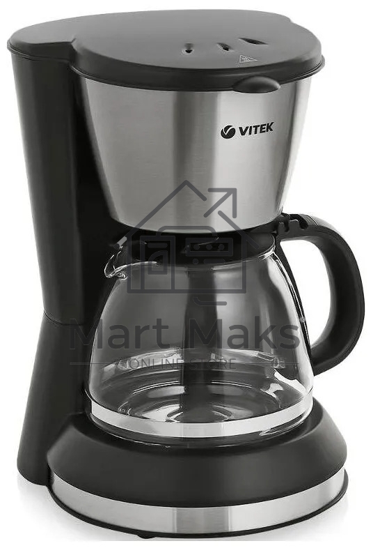 Кофеварка капельная Vitek VT-1506 ВК черный, молотый кофе, 0.7 л, 550 Вт