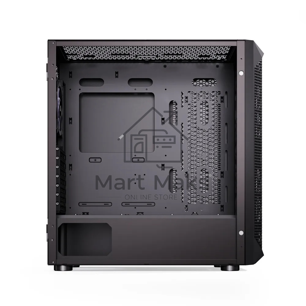Компьютерный корпус ABR Quantum Black (1*USB Type-C, 2*USB 2.0, HD Audio, 4xRGB Fan, ATX, E-ATX)