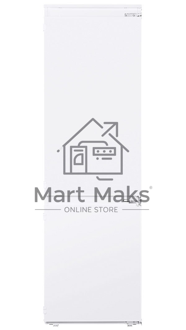 Встраиваемый холодильник HOMSair FB177SW Inverter белый, двухкамерный, 195/75л, морозилка снизу, капельная система