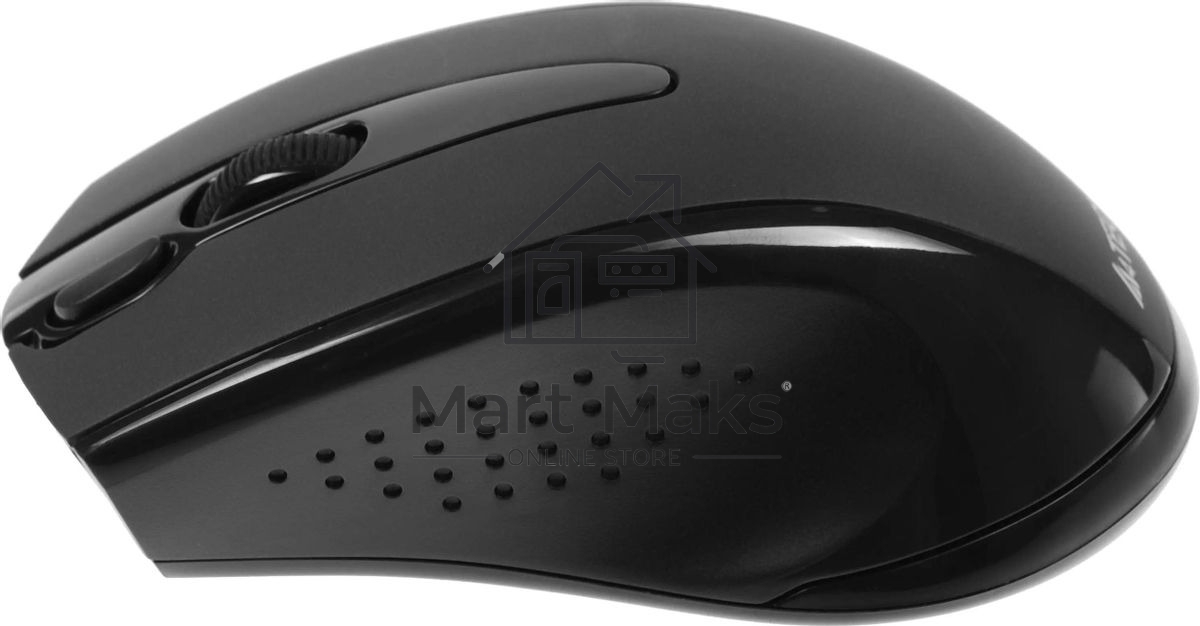 Мышь беспроводная A4Tech G9-500FS черный, 1200 dpi, радиоканал, USB, кнопки - 4