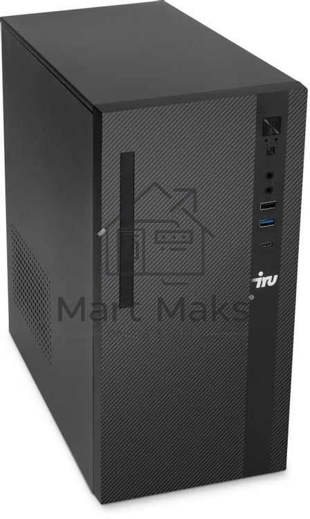 Компьютер IRU Planio 310H6SC MT i3 14100F (3.4) 16Gb SSD512Gb GT610 2Gb Windows 11 Pro GbitEth 230W черный (2153498)