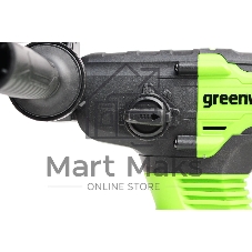 Перфоратор аккумуляторный бесщеточный GreenWorks GD24SDS2 2 ДЖ, 24V, c 1хАКБ 4 Ач и ЗУ в сумке (3803007UB)