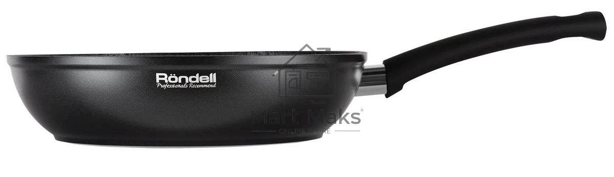 Сковорода Rondell Mustang RDA-597, 24см, без крышки, черный
