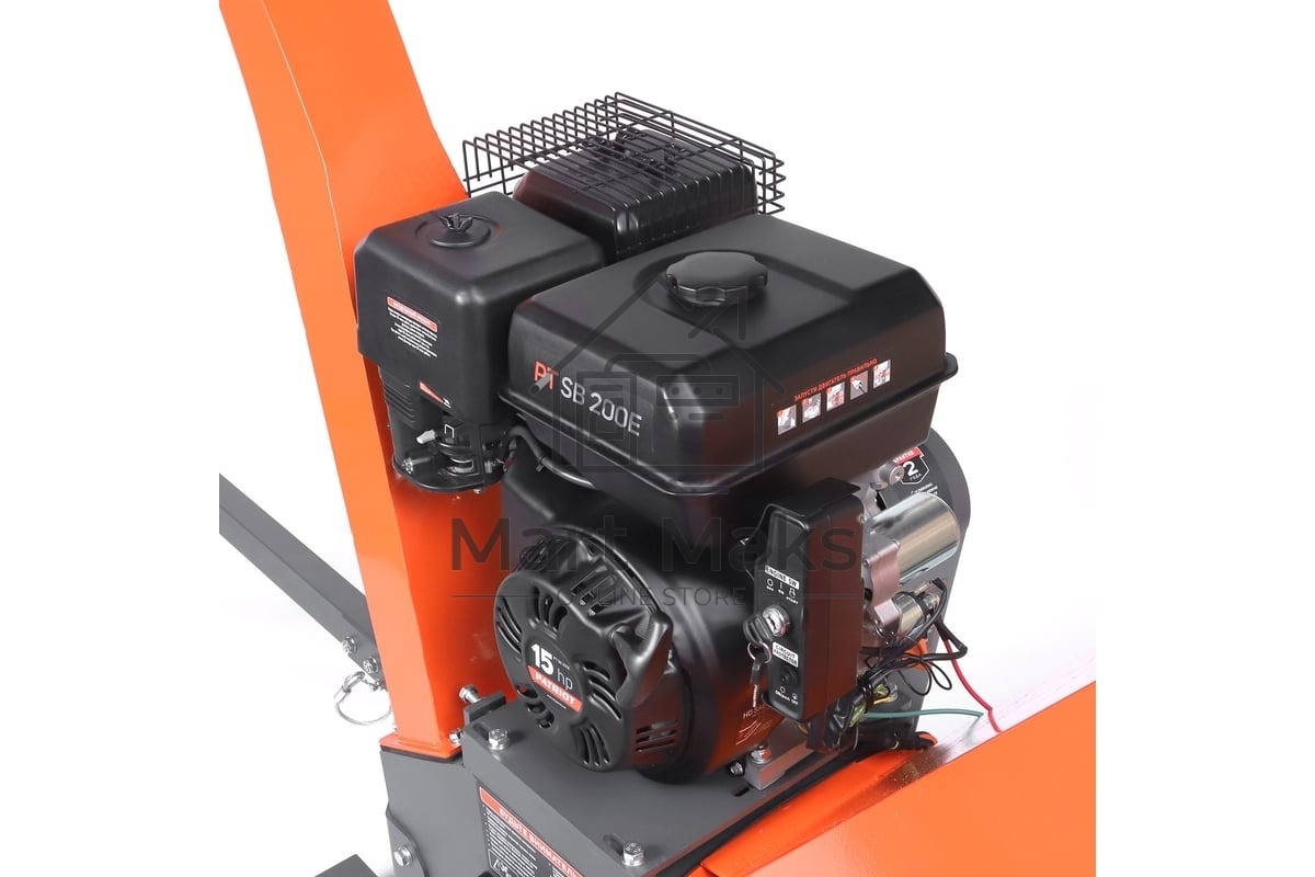 Измельчитель бензиновый PATRIOT PT SB200 E, 13л.с. электрозапуск, макс диаметр веток 100мм