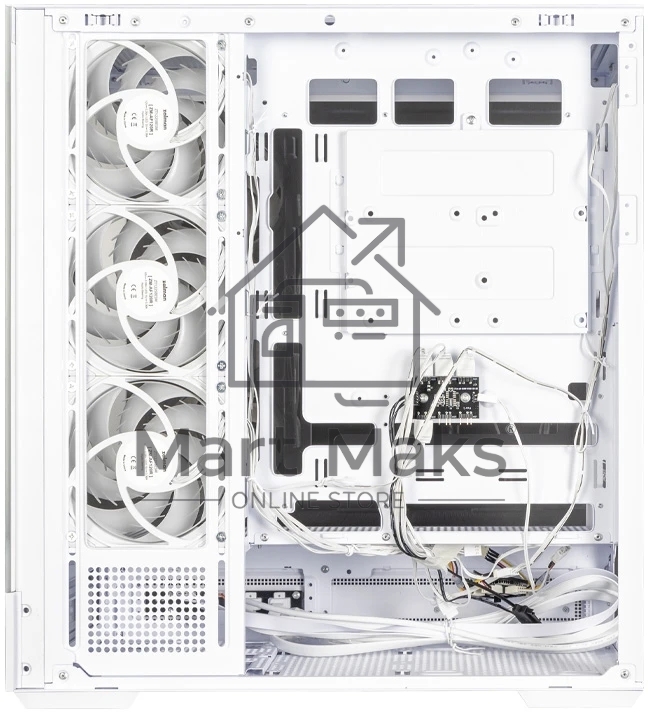 Компьютерный корпус ZALMAN P40 NAMU, ATX, белый, WINDOW, WOODEN ELEMENTS, 2xCombo(2.5” or 3.5”), 1xUSB TYPE-C, 2xUSB 3.0, SIDE 3x120мм ARGB, REAR 1x120мм ARGB