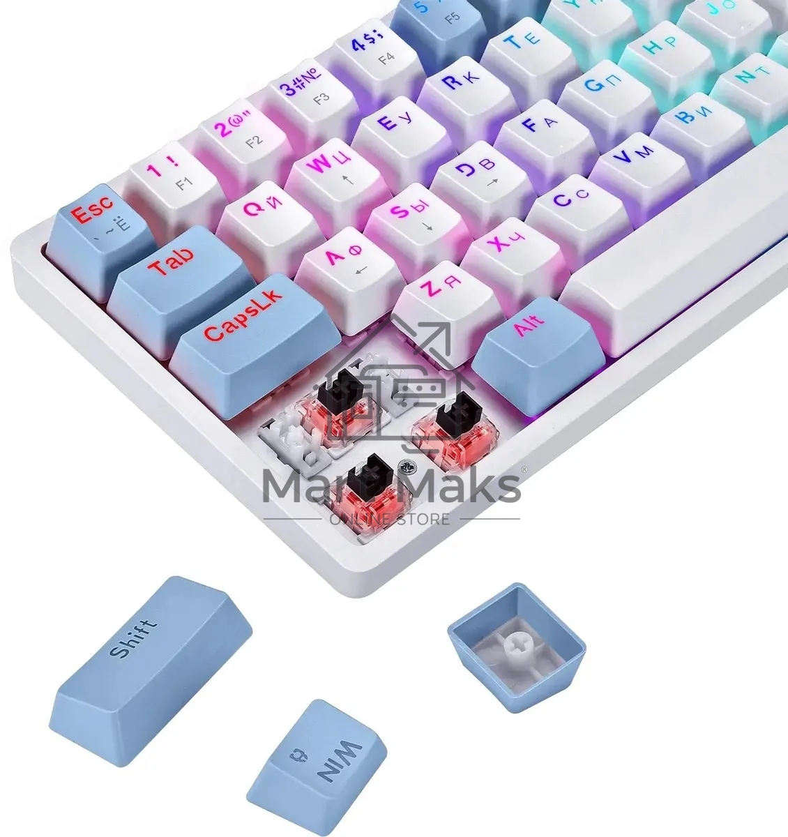 Клавиатура Defender Amox GK-585 проводная, USB Type-A, белый