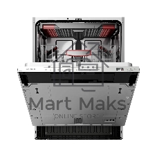 Встраиваемая посудомоечная машина Kuppersberg GHS 6036, High-Tech, 60 см, 16 комплектов, 3 корзины, 8 программ, отсрочка старта, автоматическое открывание двери, LED подсветка, сенсорное управление, луч на полу, половинная загрузка, UV-лампа, энергоэффективность А