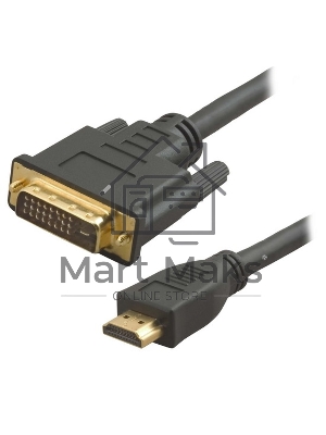 Кабель HDMI/DVI 5bites APC-073-030 HDMI M/DVI M (24+1) double link, зол.разъемы, ферр.кольца, 3м.