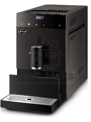 Кофемашина автоматическая Vitek Metropolis VT-8700 черный, зерновой кофе, 1.2 л, 1350 Вт, 20 Бар