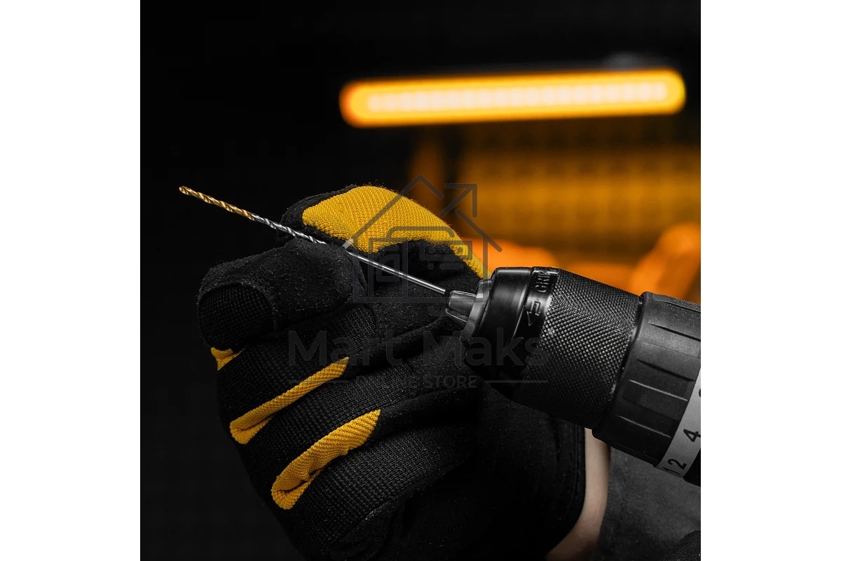 Сверло спиральное по металлу Denzel 2 х 86 мм Р6М5, Golden Tip, удлиненное, 2 шт.