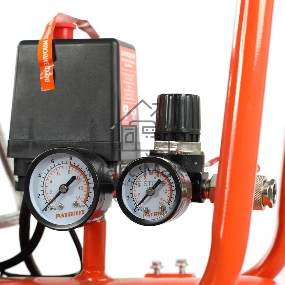 Компрессор Patriot поршневой безмасляный WO 80-360, 360 л/мин, 8 бар, 2200 Вт, 80 л, быстросъем и 