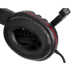 Гарнитура Oklick HS-L380G черный/красный 1.8м мониторы оголовье (JD-032)