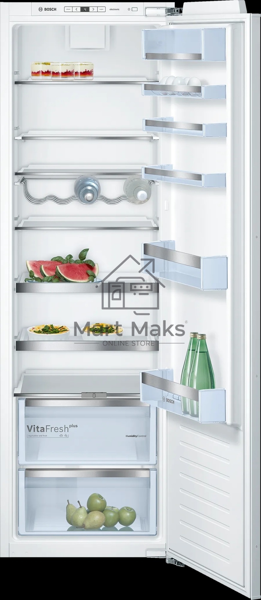 Встраиваемая холодильная камера, Bosch 2000070331 DNK24051290 KIR81AF30U 177,2 x 54,1 x 54,5 см,319 литров, Цифровой дисплей,Door-on-door