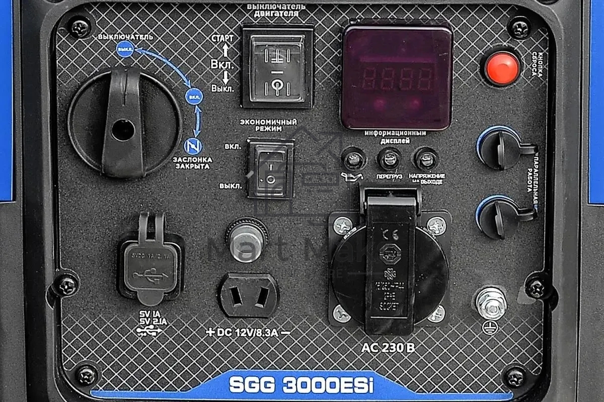 Электрогенератор бензиновый инверторный ТСС SGG 3000ESi, 3 кВт, 60 дБ, 24.6 кг