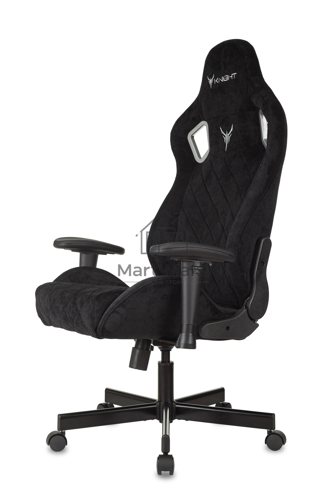 Кресло игровое Бюрократ Knight Outrider Light-20 черный с подголов. крестовина металл