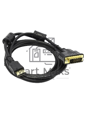 Кабель HDMI/DVI 5bites APC-073-030 HDMI M/DVI M (24+1) double link, зол.разъемы, ферр.кольца, 3м.