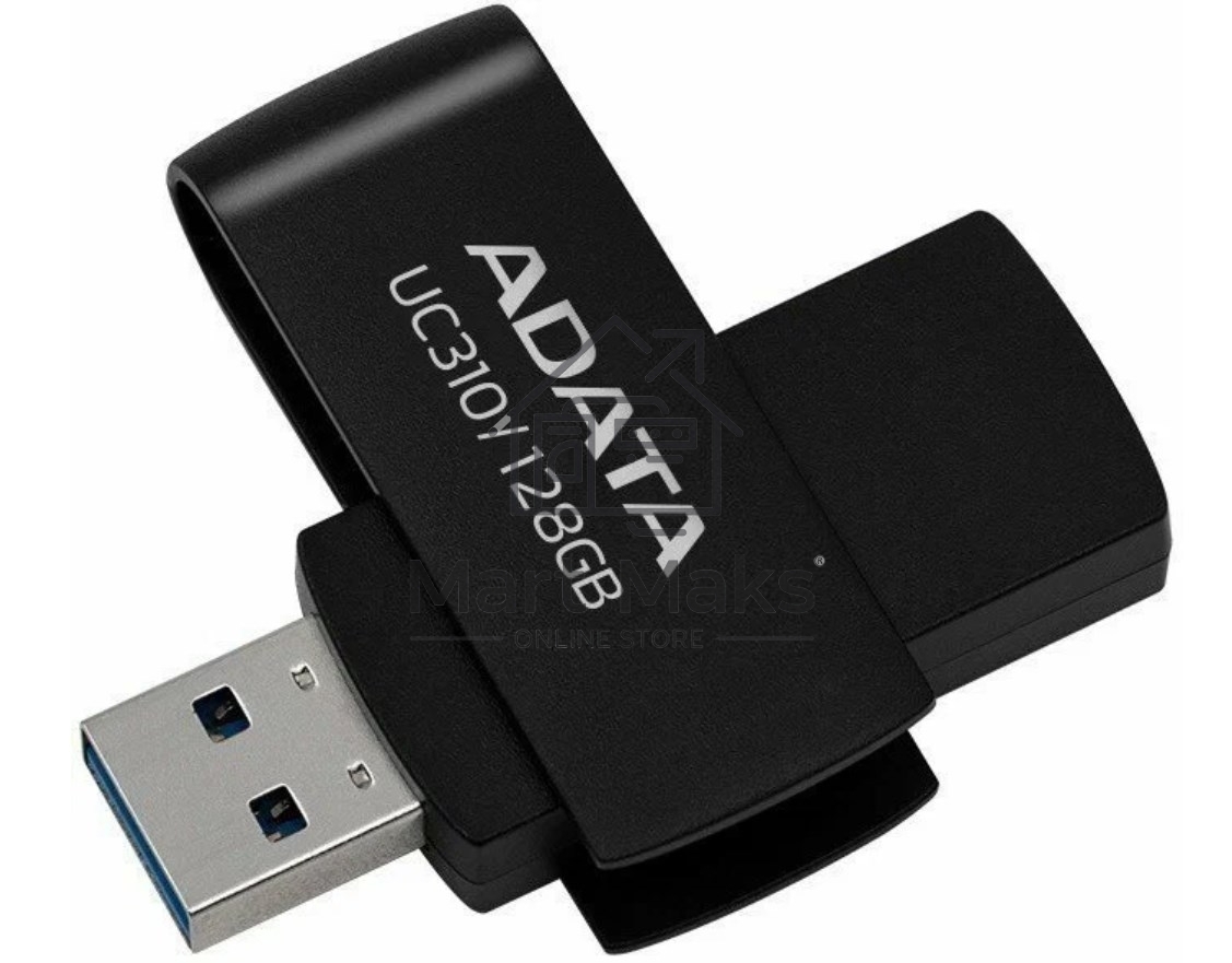 Флешка USB ADATA UC310-128G-RBK черный 128GB
