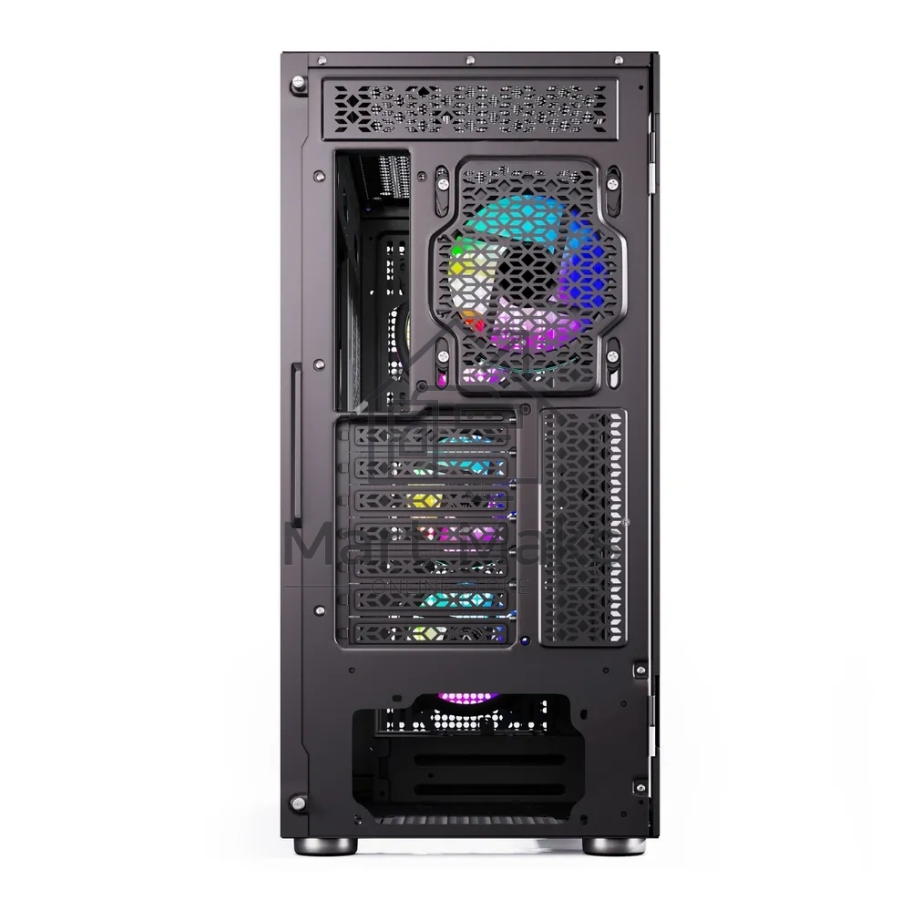 Компьютерный корпус ABR Quantum Black (1*USB Type-C, 2*USB 2.0, HD Audio, 4xRGB Fan, ATX, E-ATX)