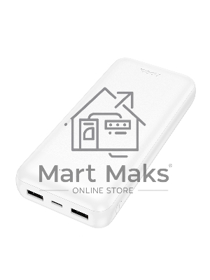 Портативный аккумулятор HOCO J153A 20000mAh 2USB+1Type-C+1micro USB 2.0A, белый