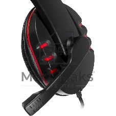 Гарнитура Oklick HS-L380G черный/красный 1.8м мониторы оголовье (JD-032)