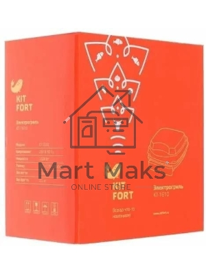 Электрогриль Kitfort KT-1610 1000Вт красный/черный