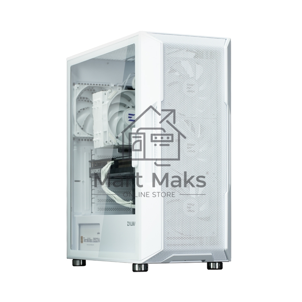 Компьютерный корпус ZALMAN I3 NEO ARGB WHITE, ATX, WHITE, FRONT MESH, WINDOW, 2x3.5