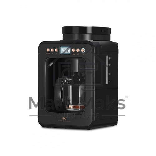 Кофеварка капельная BQ CM7001 Black-Rose Gold со встроенной кофемолкой, исп. кофе - молотый/зерновой, 0.6 л, 600 Вт.