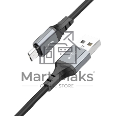 Кабель Hoco X86 Micro Spear USB (m)-micro USB (m) 1м черный коробка