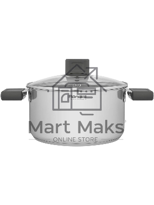 Кастрюля Rondell Quadro RDS-1596, 3.1л, 20 см, с крышкой, сталь