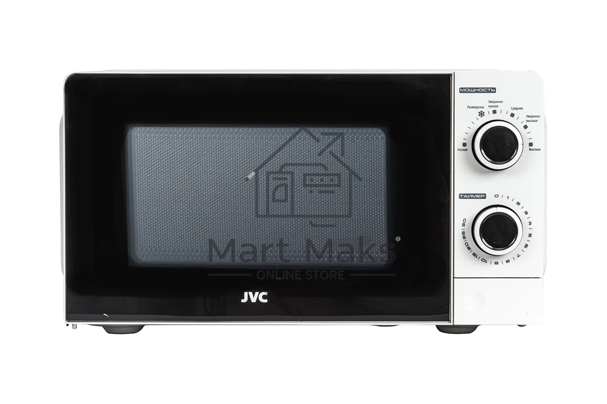 Микроволновая печь JVC JK-MW121M белый, 20 л, 700 Вт, переключатели - поворотный механизм