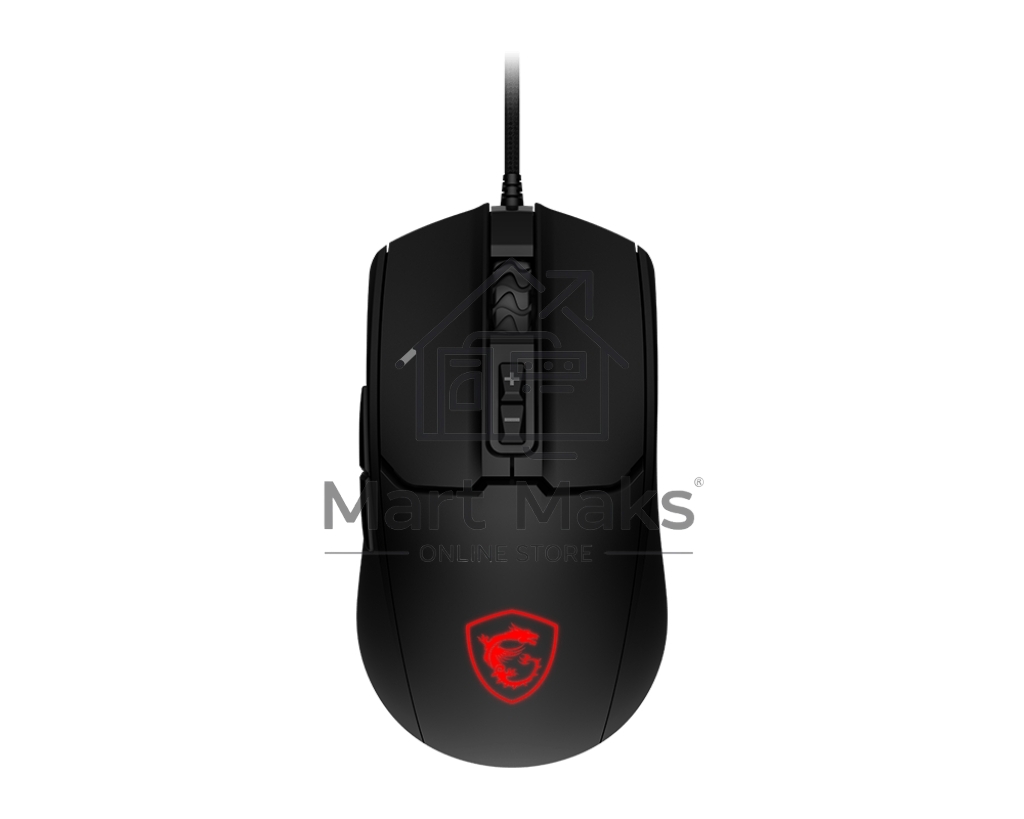 Мышь проводная MSI Forge GM100 черный, 6400 dpi, USB, кнопки - 7