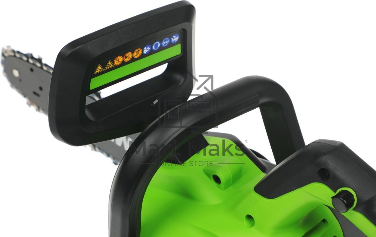 Цепная пила аккумуляторная GreenWorks G24CS25K4, 24V, 25см, c АКБ 4Ач и ЗУ (2007707UB)