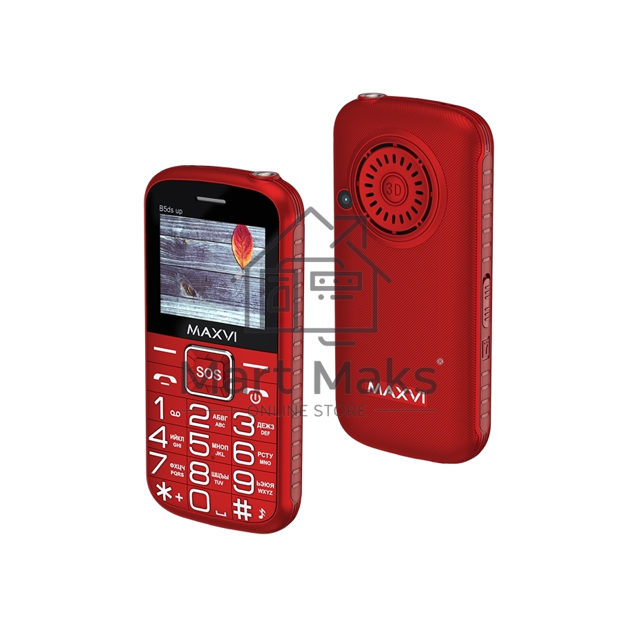 Мобильный телефон Maxvi B5ds up red. 