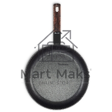 Сковорода Rondell Walnut RDA-1942 круглая 28 см, покрытие: антипригарное ручка несъемная (без крышки) черный