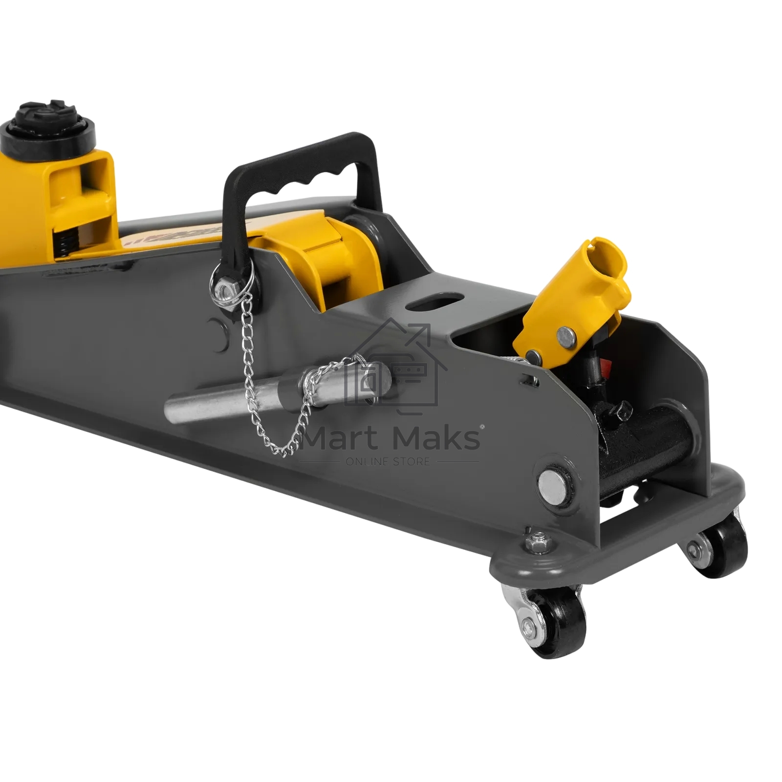 Домкрат гидравлический подкатной с фиксатором Denzel 3 т, 190-532 мм, SUV