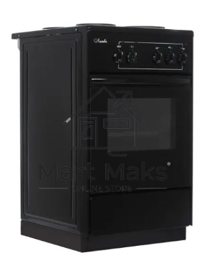 Плита электрическая Лысьва ЭП 301 СТ черный, конфорок 3 шт, духовка 57 л, 50 см x 84 см x 60 см