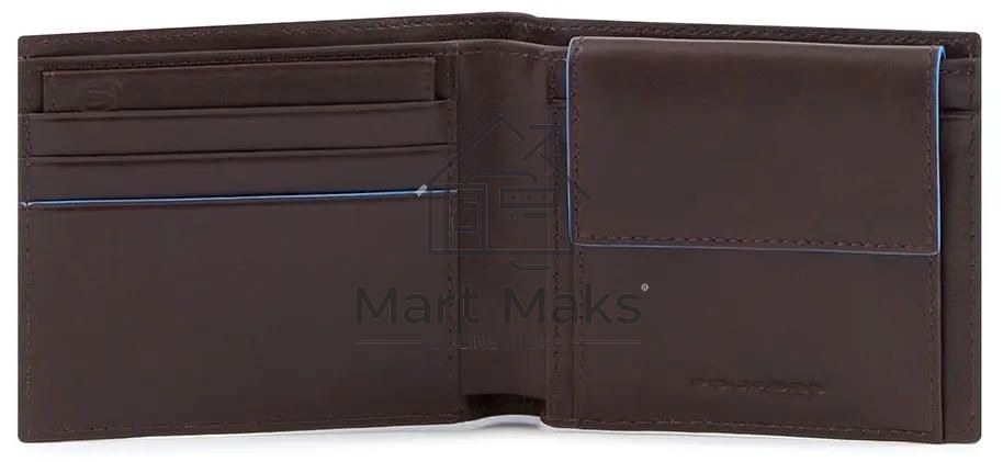 Кошелек мужской Piquadro Blue Square Revamp PU4188B2VR/MO, натур.кожа, коричневый