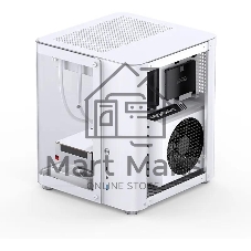 Компьютерный корпус без блока питания JONSBO TK-1, Mini-Tower, TG, no fan, 1xUSB-A 3.2 + 1xUSB-C 3.2, mATX, mITX White