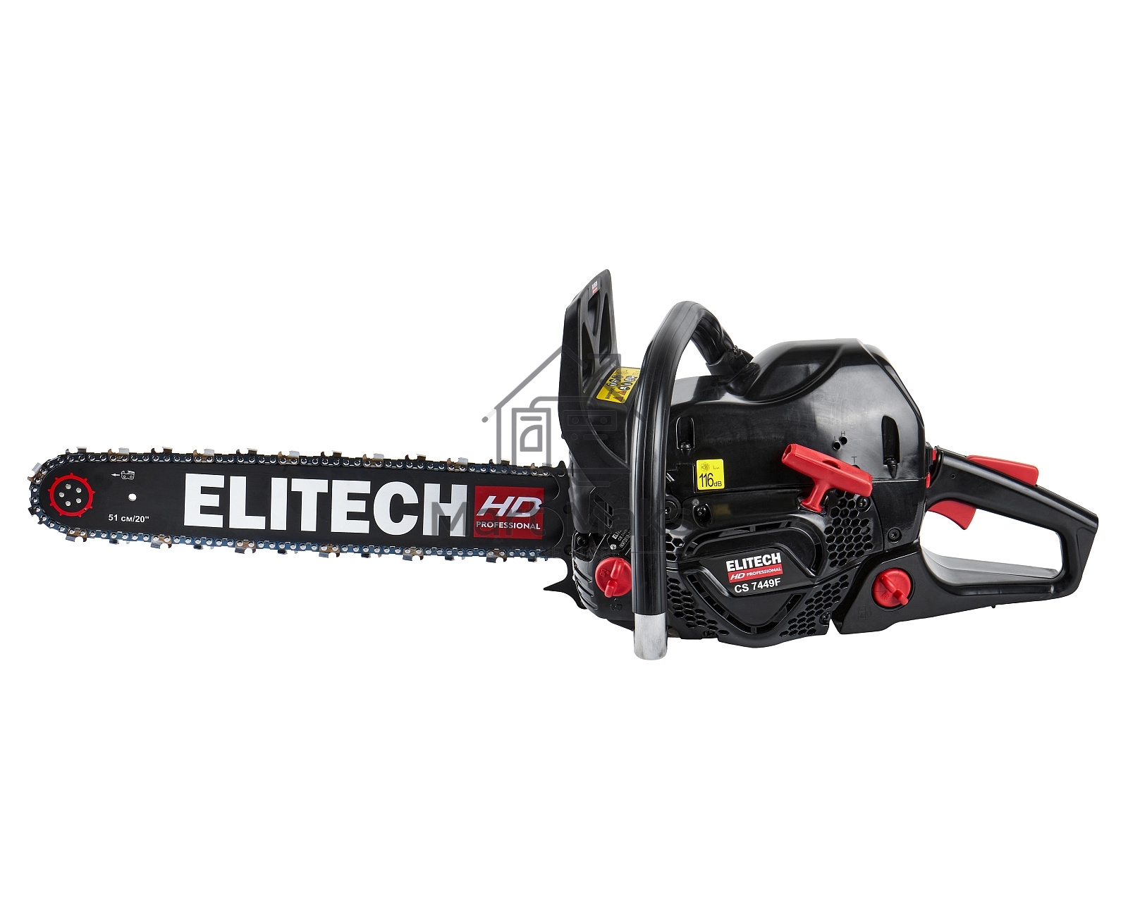 Бензопила Elitech HD Professional CS 7449F 3600Вт 4.9л.с. дл.шины:20