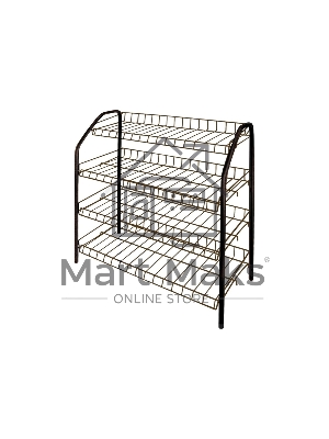 Этажерка НИКА ЭТ1/А, медный антик,4 полки 700*660*300