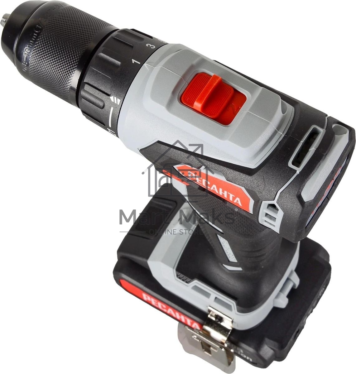 Дрель-шуруповерт аккумуляторная Ресанта ДА-20-2ЛК-Б 75/14/10, Аккумуляторная, 20В, 2 АКБ, Кейс