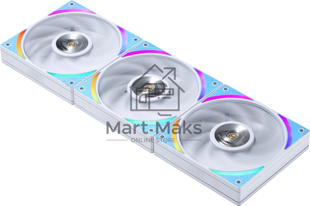 Вентилятор для корпуса Aerocool / Formula Air Bridge Plus WH ARGB белый, 120 мм, 1300 об/мин, 27.2 дБ, 4 pin