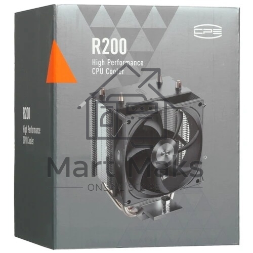 Кулер для процессора PCCooler R200 S115X/1200/1700/AM4/AM5 (TDP 110W, 90mm Non LED Fan, 2 тепловые трубки 6мм, 2200RPM, 28,3dBa)