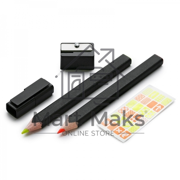 Карандаши цветные Moleskine Highlighter EW2PSFN12, липа, 2 цвета (2шт)