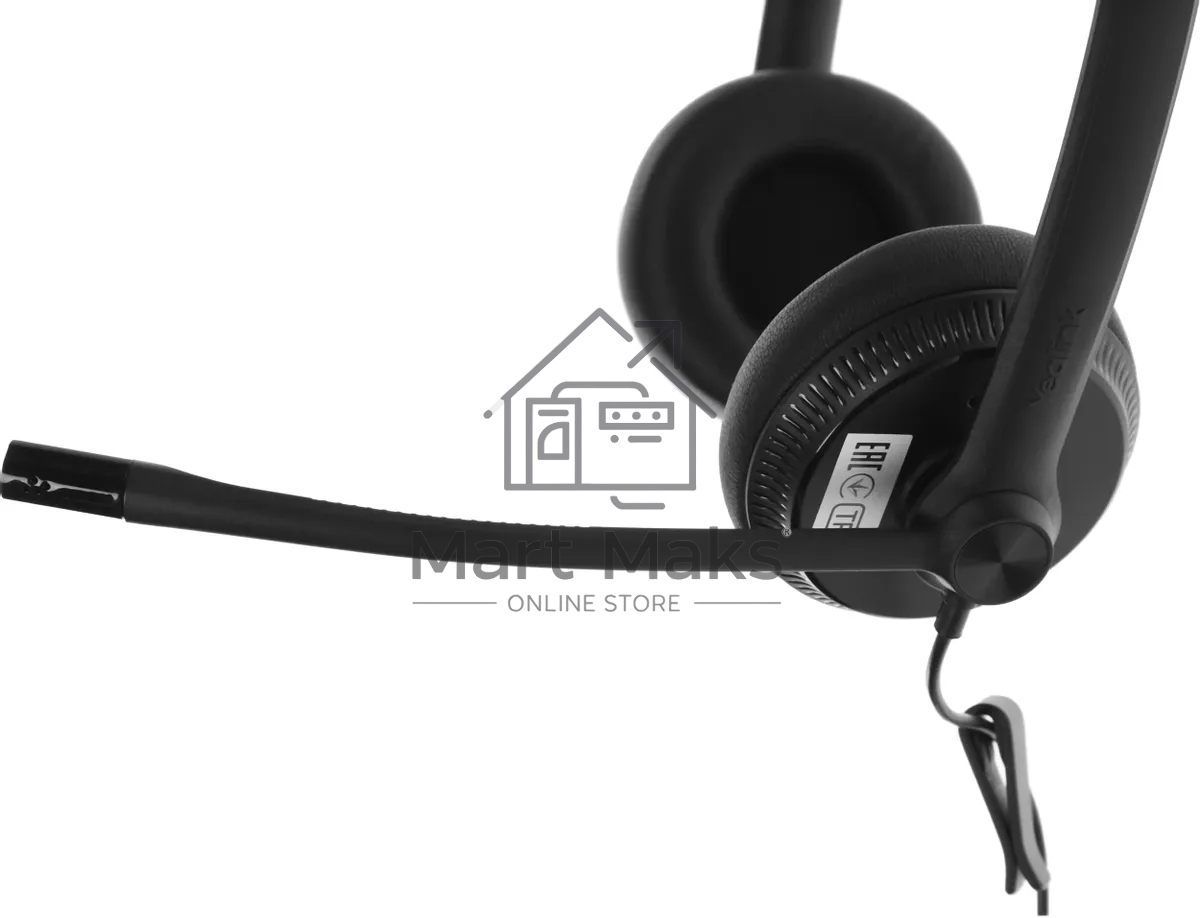 Гарнитура YEALINK YHS34 Dual Дуо, Проводная, HD звук, QD, RJ9, шт